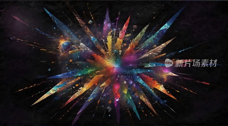五彩斑斓的爆炸效果