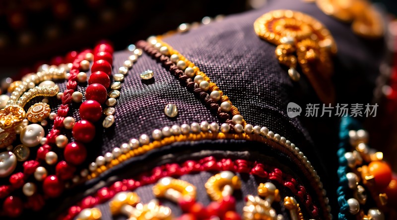 精致珠绣服饰细节展示