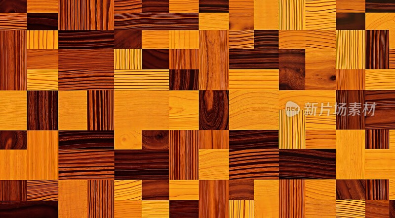 木质纹理拼接艺术