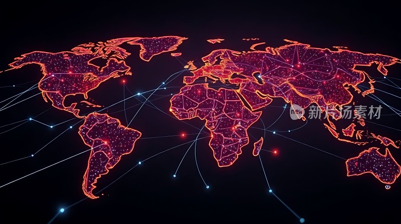 全球网络连接图