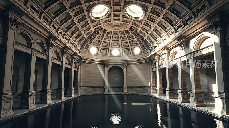 阳光下的宏伟建筑