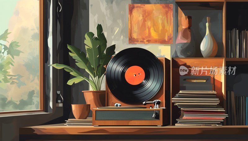黑胶唱片艺术图
