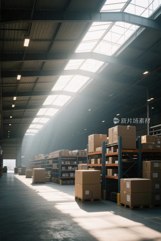 仓库货物货架场景