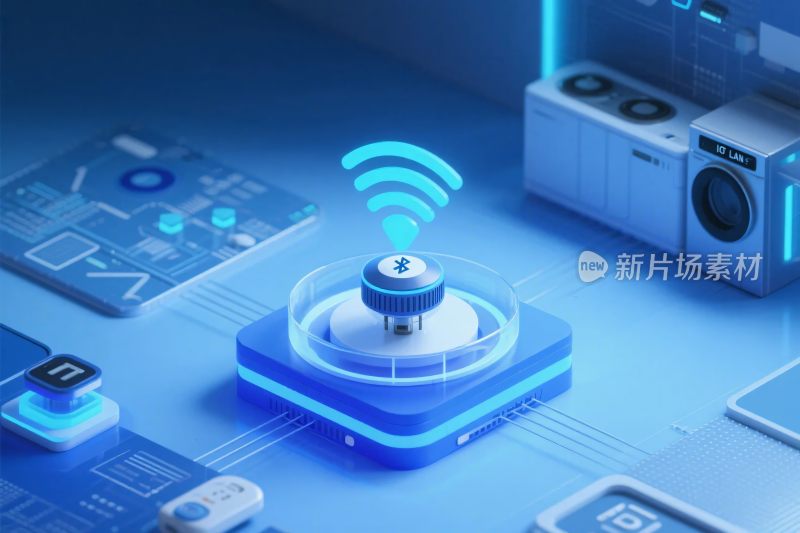 科技无线设备插画