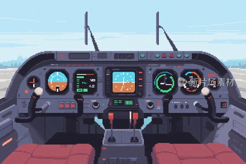 飞机驾驶舱内部视角