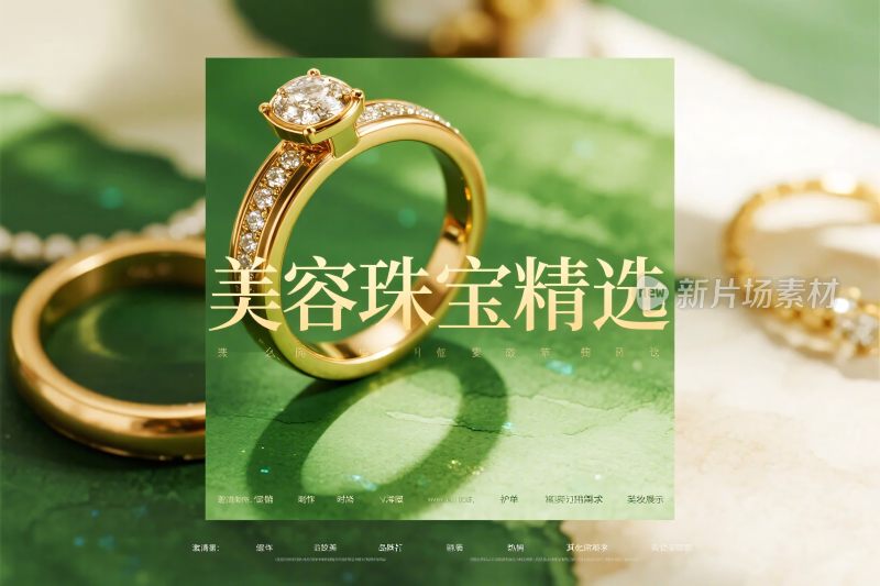 美容珠宝精选海报