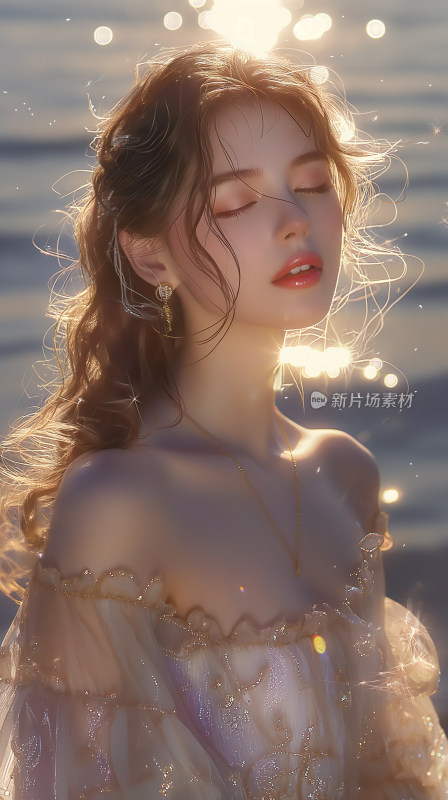 海边美女