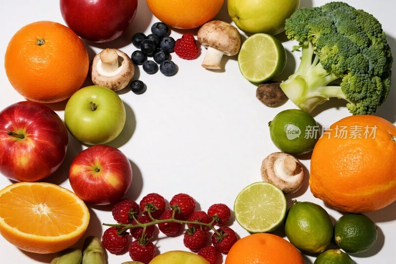 丰富果蔬环形组合