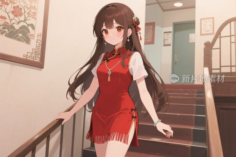 动漫风格女性角色插画