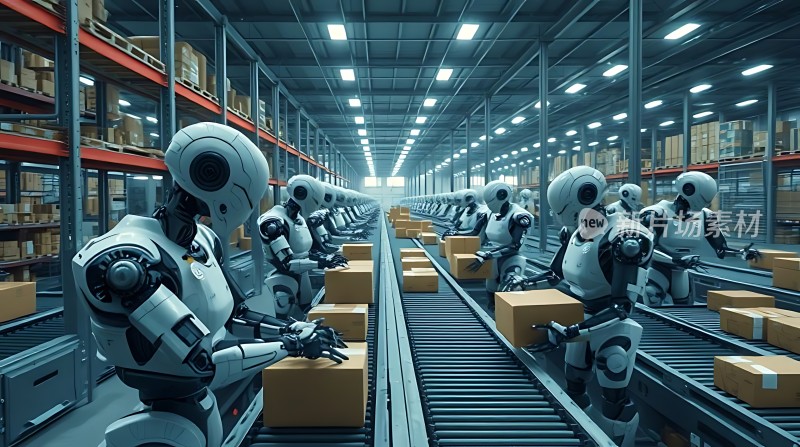 智能机器人仓库作业