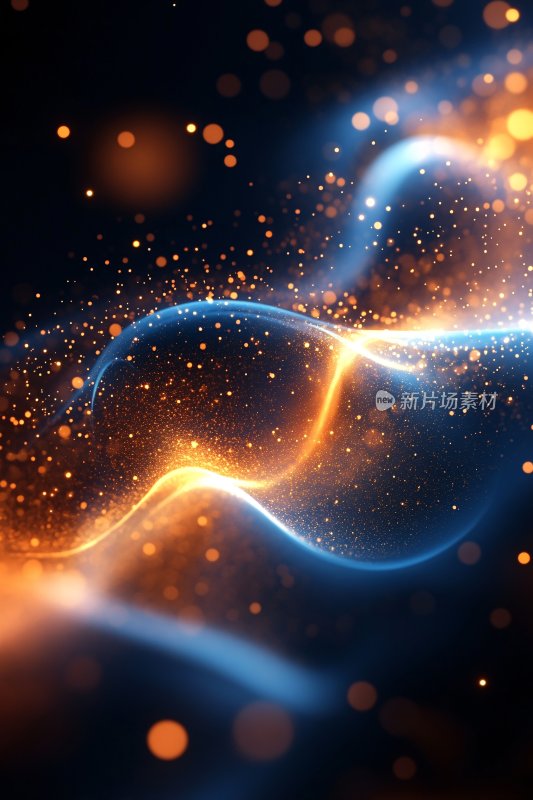 炫彩光效流动背景图