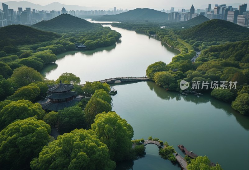 杭州南湖公园美景