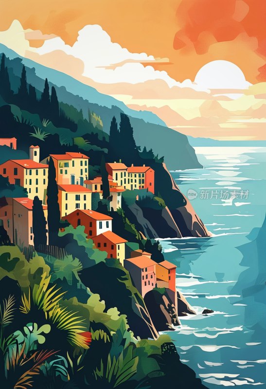 利古里亚轮廓图