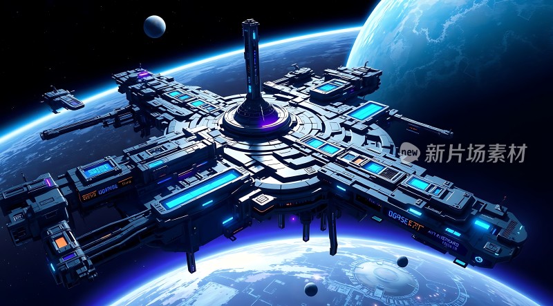 星际飞船与地球