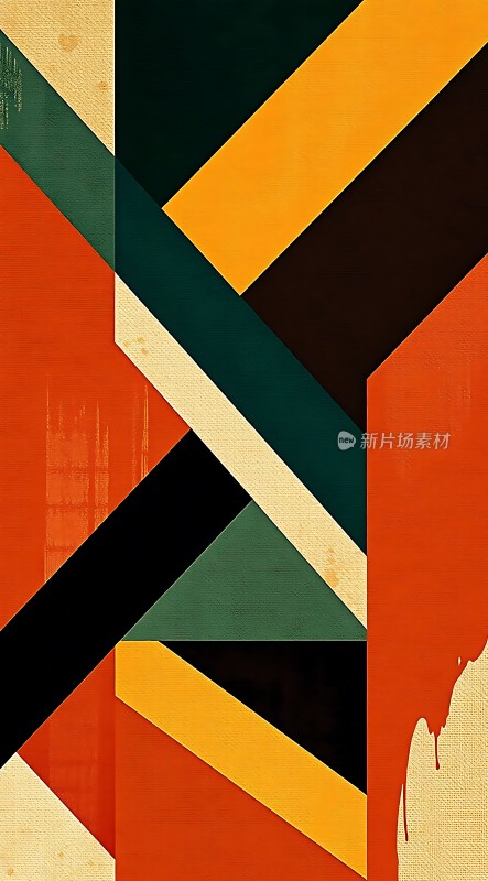 几何色彩碰撞艺术