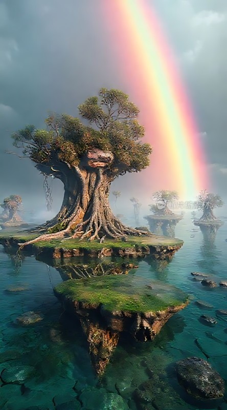 彩虹下的神秘岛屿