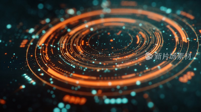 科技感环形光效背景图