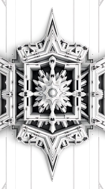 对称几何艺术图案