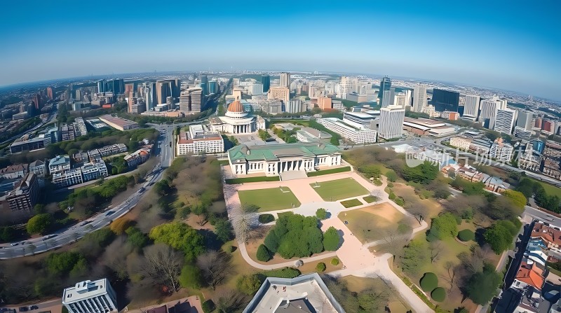 城市绿肺现代与自然和谐共生