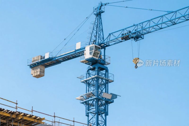 工地塔吊实景摄影