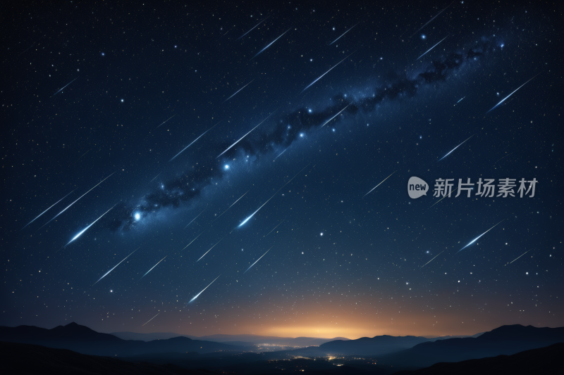 夜空星轨景色高清背景图片