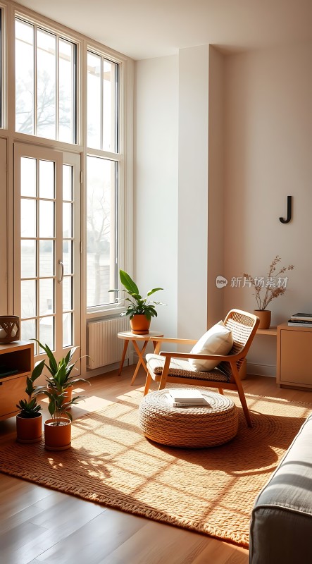 阳光午后绿意盎然温馨小窝