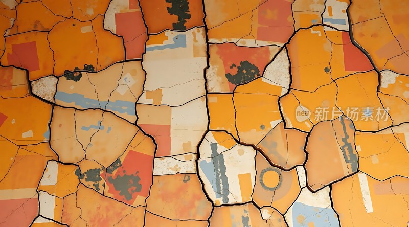 抽象色彩拼接艺术