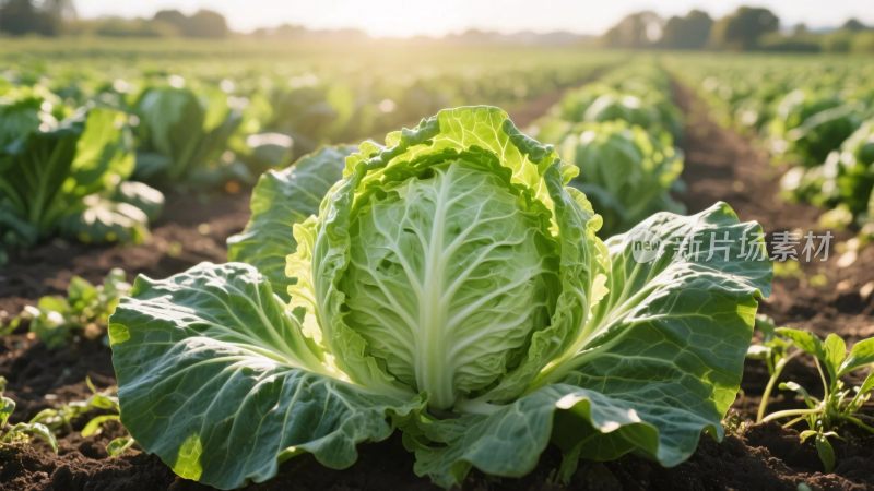 大白菜田间种植场景
