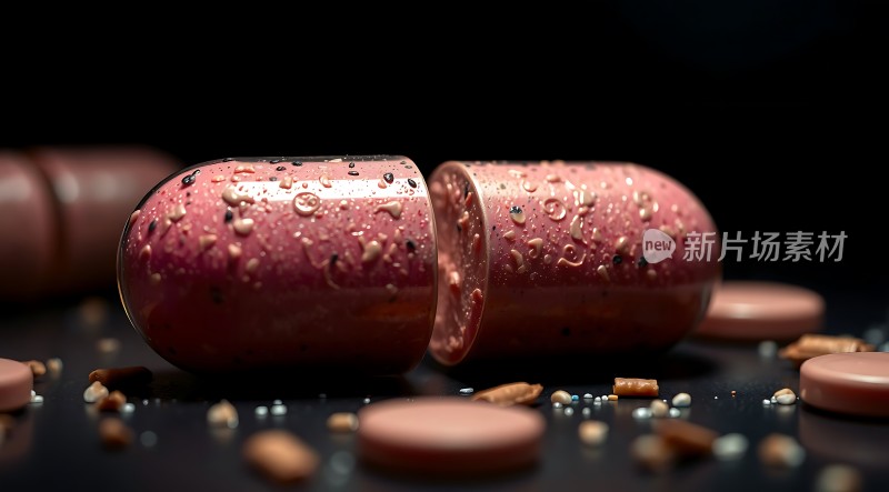 新片场素材 精美药丸