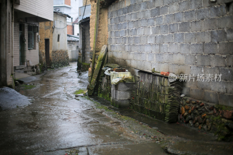 雨后乡村的宁静