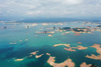 河源万绿湖 湖泊 千岛湖