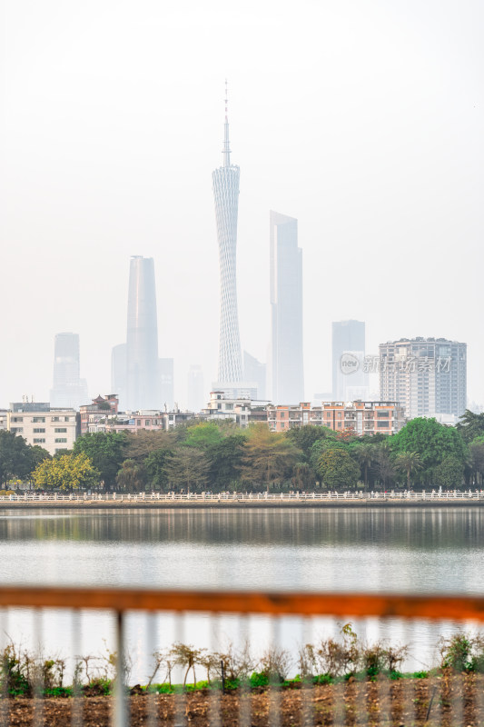 中国城市未来之窗广州之窗眺望广州塔CBD