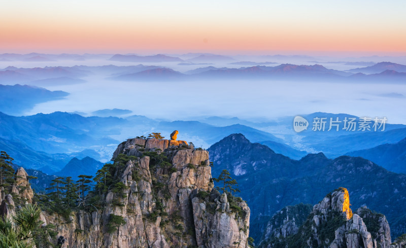 大美中国自然风光黄山风景区旅游景点