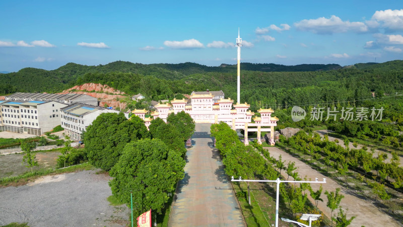 航拍湖北随州西游记公园4A景区