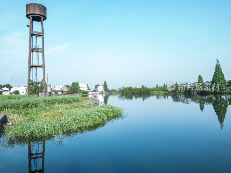 绍兴江南水乡东鉴湖风景