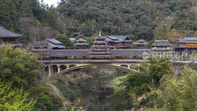 广西柳州市程阳八寨春天风光