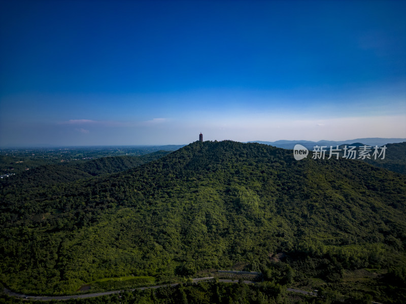 湖北襄阳古隆中5a景区航拍摄影图