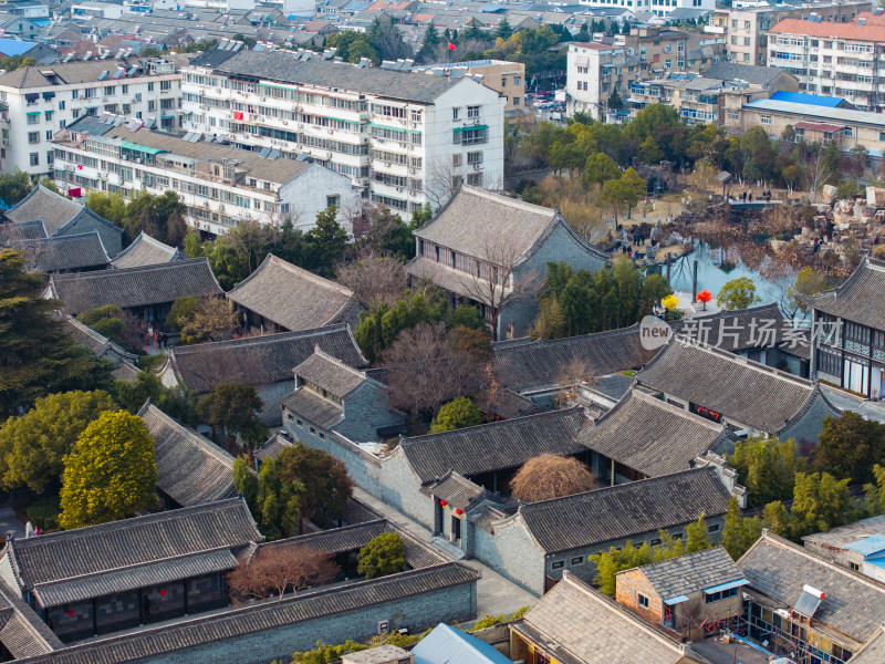 江苏省淮安市地标建筑淮安府署航拍