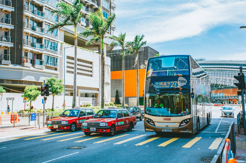 香港九龙城区城市风光