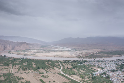 甘肃白银景泰县黄河石林自然风光