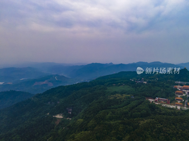 湖南靖州飞山景区航拍摄影图