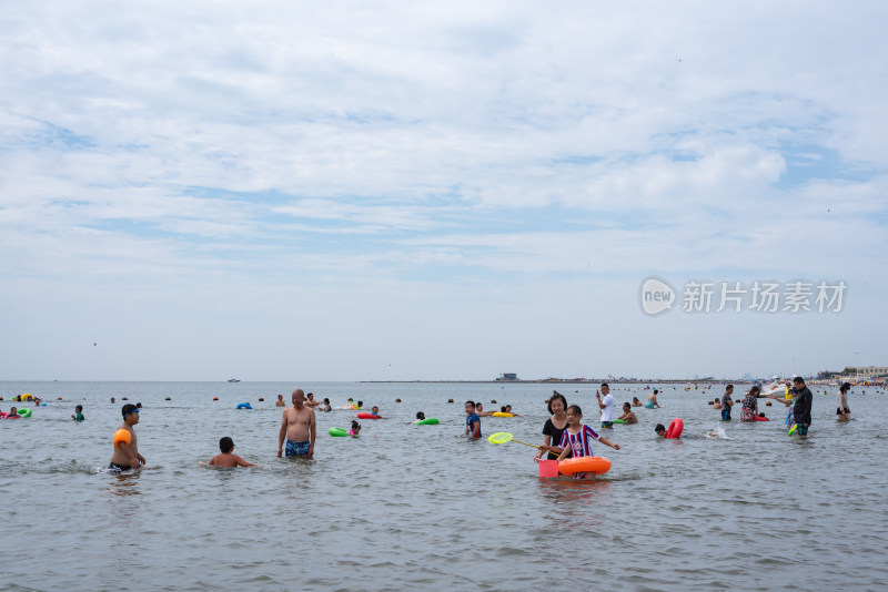 秦皇岛南戴河景区海边海滨海滩