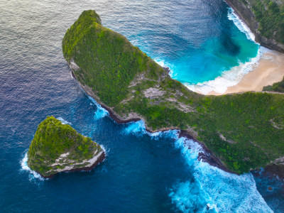 巴厘岛海岛风光航拍