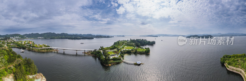 千岛湖航拍 鹿岛 植物园