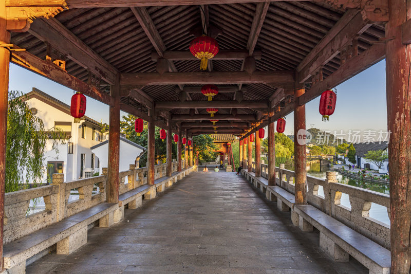 绍兴安昌古镇江南水乡风景