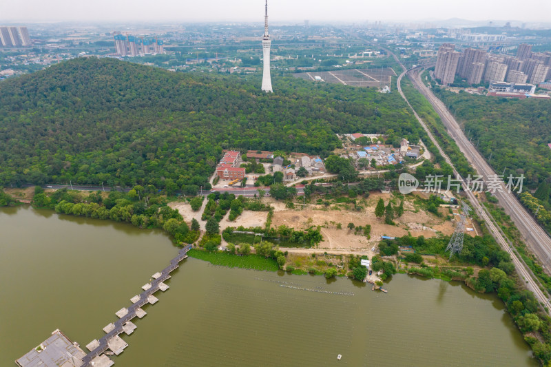 安徽蚌埠龙湖风景航拍图