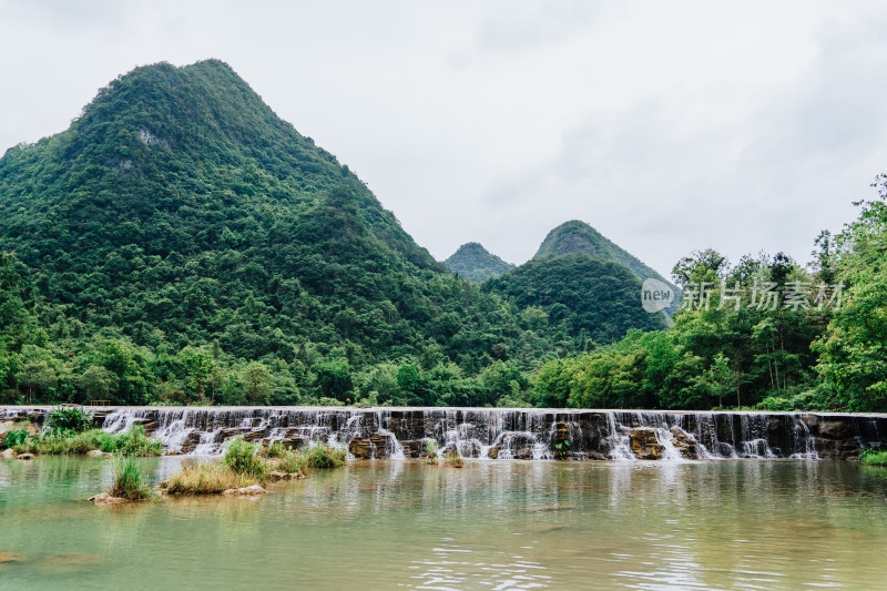 黔南荔波小七孔景区上己定湖