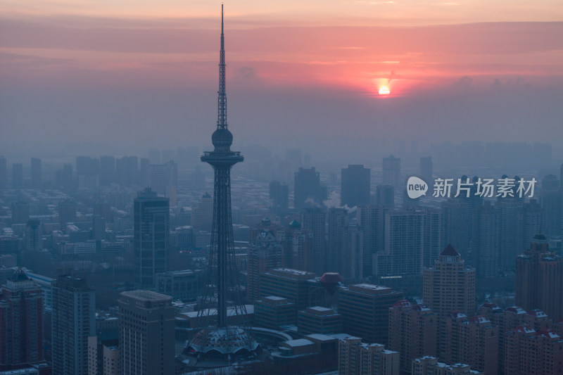 龙塔 哈尔滨日出 地标 宣传片 城市建设