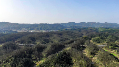 湖南丘陵山川森林航拍