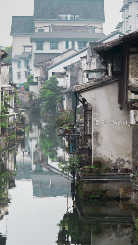 绍兴仓桥直街江南水乡风景